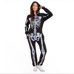 Tipsy Elves Multicolor Skeleton Jumpsuit